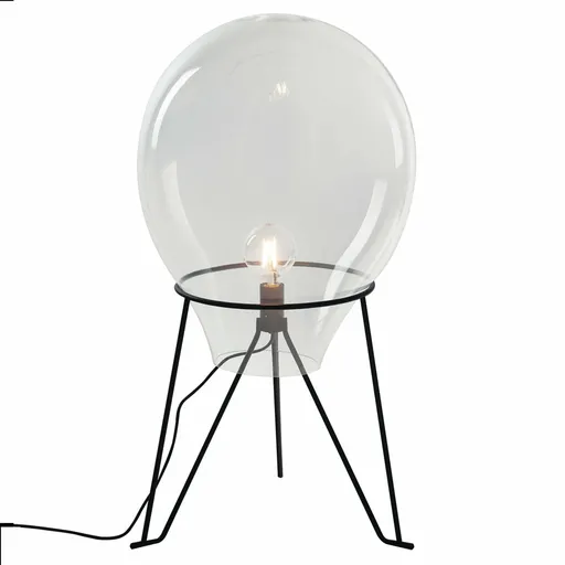 FANEUROPE FAN EUROPE Stolní lampa Lume Azuma, průhledná, 1xE27, 38x63 cm