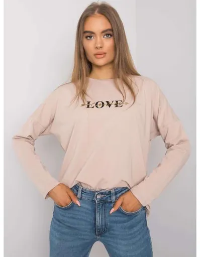 Dámská halenka s dlouhým rukávem Rochester RUE PARIS světle béžová