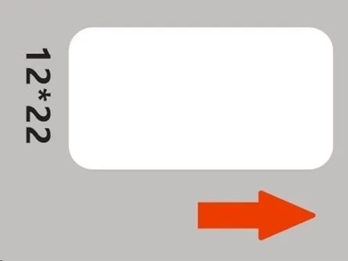 Niimbot A2A68601701, 12x22mm, 250ks, bílé samolepicí štítky