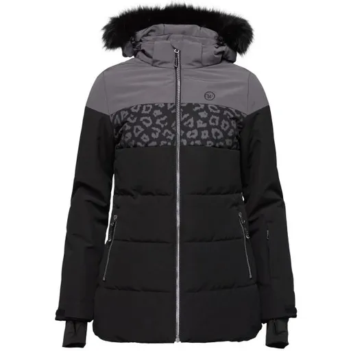 Willard LUSKA Dámská prošívaná lyžařská bunda, černá, velikost XXL