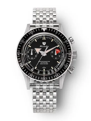 Nivada Grenchen Chronomaster Broad Arrow N Inter. Bezel - Manual - Forstner Beads of Rice