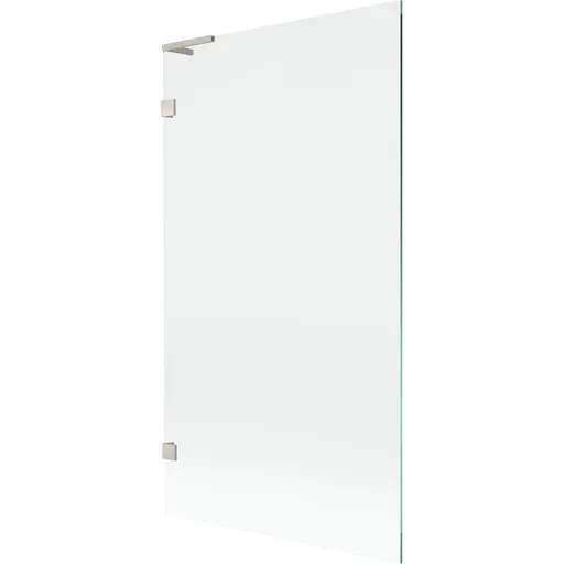 MEXEN/S Lunar L vanová zástěna FIX 100 x 150, transparent, nikl kartáčovaný 897L-100-000-97-00