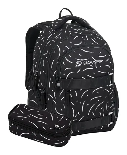 Školní set Bagmaster NOMAD 25 A Set Black/white