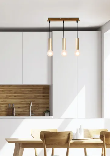 Závěsná lampa zlatá 3xE27 142mm Dallas Ledea