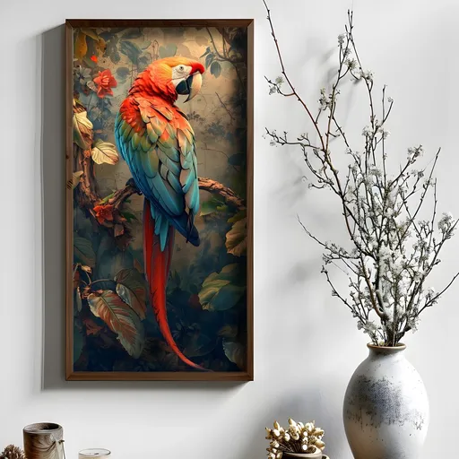 Dekorativní rámovaný obraz z MDF AI061