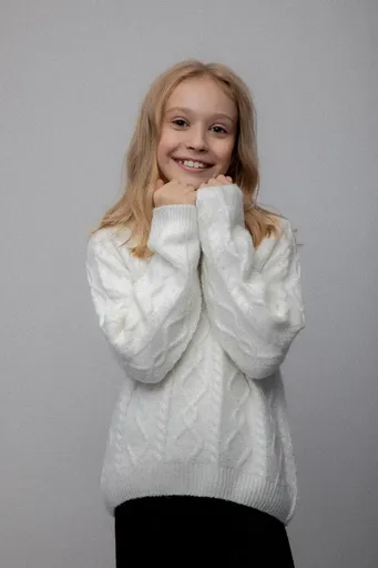 Dětský svetr s příměsí vlny Coccodrillo