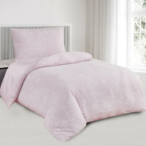 Žakárové povlečení Denver růžová, 140 x 200 cm, 70 x 90 cm