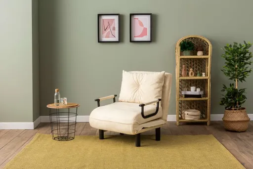 Rozkládací křeslo Sento Single - Cream