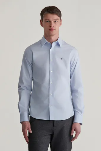 KOŠILE GANT SLIM STRETCH POPLIN SHIRT LIGHT BLUE