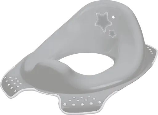 Baby Nellys Adaptér - treningové sedátko na WC - Baby Star - šedé,