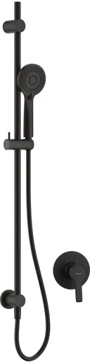 DEANTE Arnika černá Sprchový set pod omítku, s posuvnou tyčí NAC_N9TP