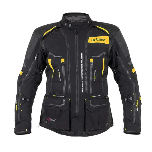 Moto bunda W-TEC Aircross černo-zlatá 3XL