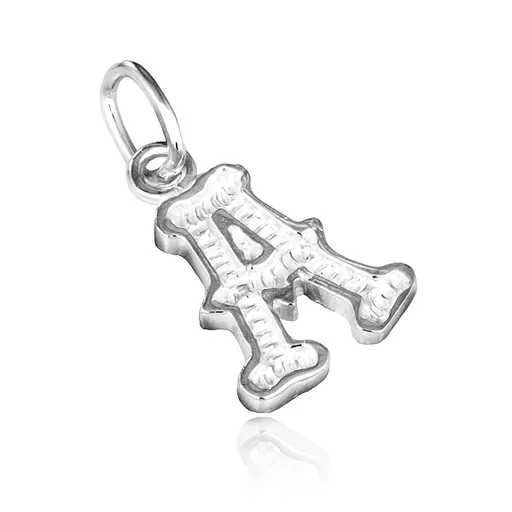 Stříbrný přívěsek 925 - písmeno A s dekorací