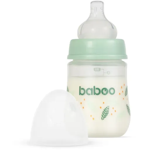 Baboo Anti-colic Feeding Bottle antikoliková lahev pro děti od narození Peachy Keen, 0 m+ 180 ml