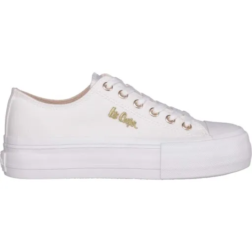 Lee Cooper CANVAS Dámské tenisky, bílá, velikost