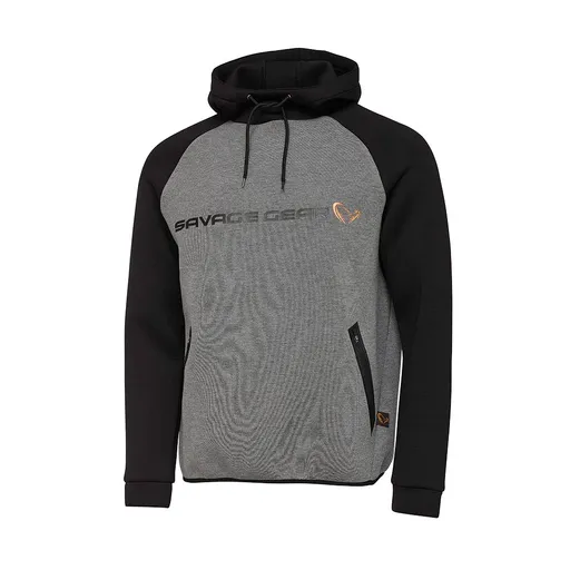 Savage Gear Rybářská Mikina Tec-Foam Hoodie Dark Grey Melange - XL,Savage Gear Rybářská Mikina Tec-Foam Hoodie Dark Grey Melange - XL