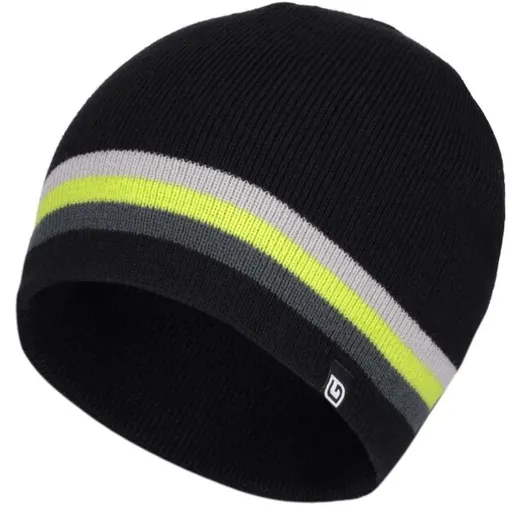 Lewro HAZAN Chlapecká pletená čepice, černá, velikost 4-7Y