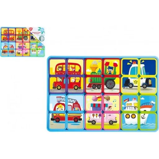Playgo Puzzle magnetické doprava