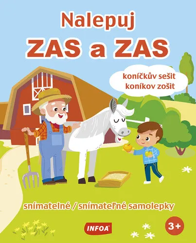 Nalepuj zas a zas - koníčkův sešit - snímatelné samolepky
