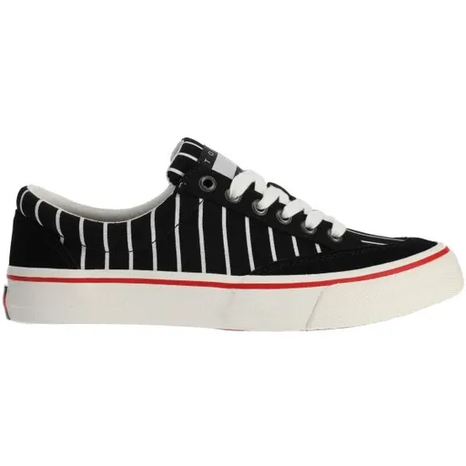Tommy Hilfiger TOMMY JEANS SKATE CANVAS STRIPES Pánská volnočasová obuv, černá, velikost