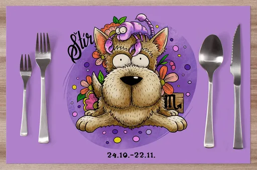 Prostírání Psí znamení – štír