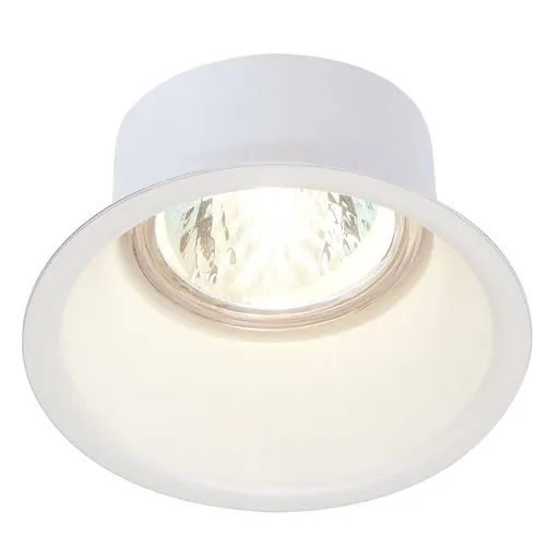 SLV BIG WHITE HORN 1, vestavné svítidlo, QPAR51, jedna žárovka, kulaté, bílé matné, max. 50 W, vč. upínacích pružin 112911