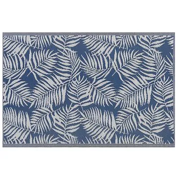 Venkovní koberec KOTA palmové listy modré 120 x 180 cm, 196263 (beliani_196263)