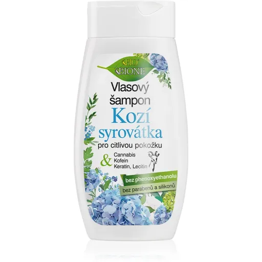 Bione Cosmetics Kozí Syrovátka jemný šampon pro citlivou pokožku 260 ml