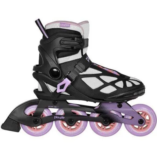 Powerslide PLAYLIFE LANCER WHITE 84 Fitness brusle, černá, velikost