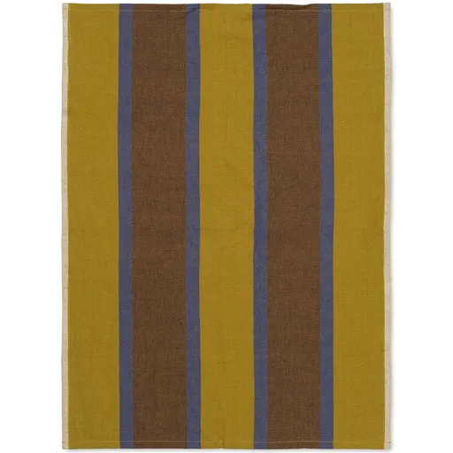 Utěrka HALE 50 x 70 cm, žlutá / hnědá, bavlna / len, ferm LIVING
