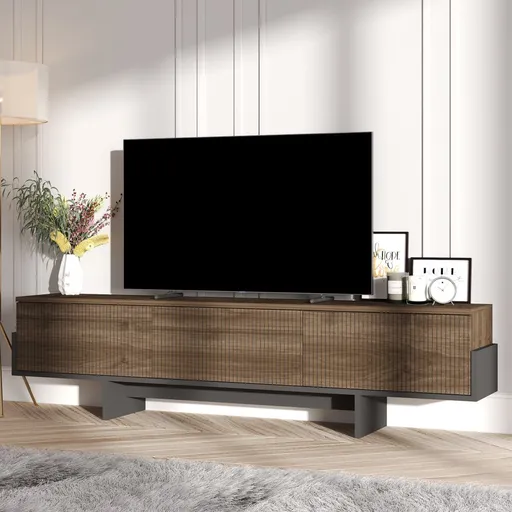 TV stolek Hege - Walnut, Black