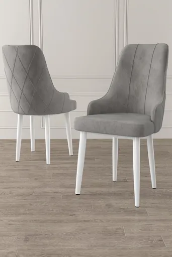 Sada židlí (6 kusů) Trex - Grey, White