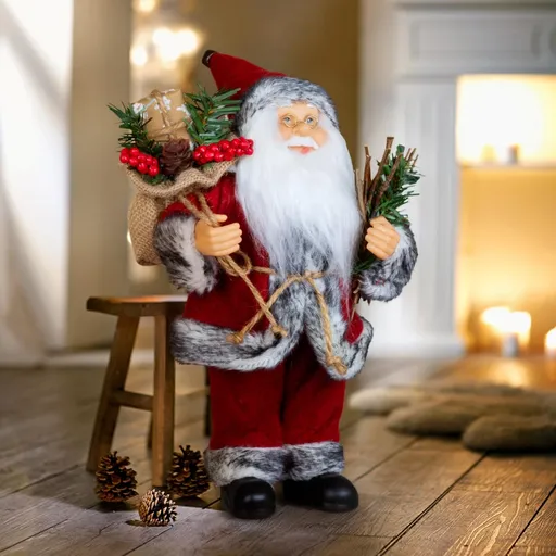 PM Euro-Trading Zimní muž v červeném, 25 cm