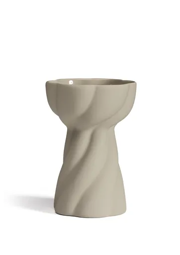 Váza Twist Bulb 12cm, barva písková - COOEE
