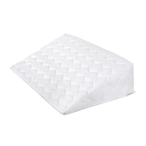 Bellatex Klínový podhlavník s proševem bílá, 80 x 50 x 20 cm