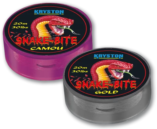 Kryston potahovaná šňůrka snake bite camou 20 m - 30 lb