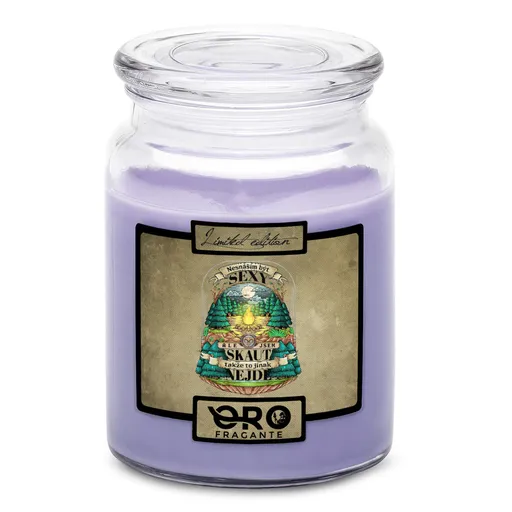 Svíčka Sexy skaut (Vůně svíčky: Levandule)