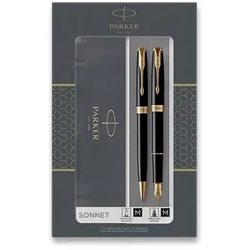 PARKER Sonnet Matte Black GT Duo Set (2093371)