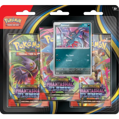 Pokémon TCG: ME02 Phantasmal Flames - 3 Blister Booster