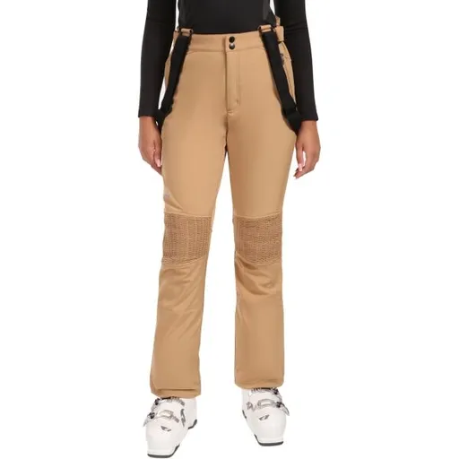 KILPI DIONE Dámské softshellové lyžařské kalhoty, béžová, velikost 40S