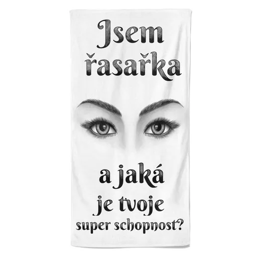 Osuška Řasařka – superschopnost (Velikost osušky: 100x170cm)