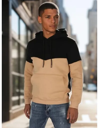 Pánská mikina basic s kapucí černá