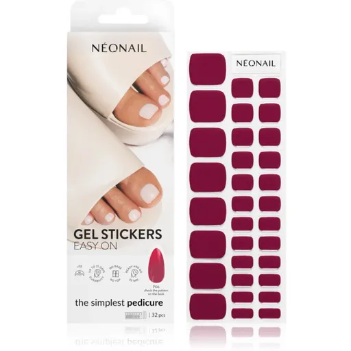 NEONAIL Easy On Gel Stickers nálepky na nehty s použitím UV/LED lampy odstín P06 32 ks