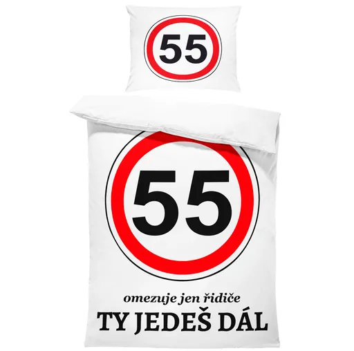 Povlečení Ty jedeš dál – výběr věku (Rozměr : 1x150/200 + 1x60/50, věk: 55)