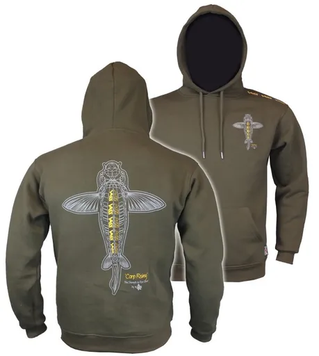 Vass mikina carp rising hoodie khaki - m