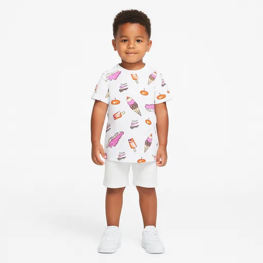 Nike sole food print ss basic tee 98-104 cm