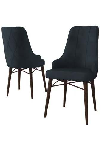 Sada židlí (2 kusy) Neta - Anthracite, Brown