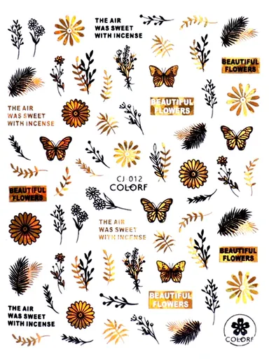 Samolepky na nehty BLACK