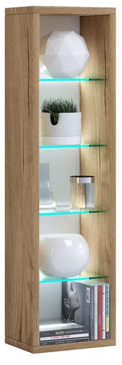 VCM Nástěnná police Rasito L, dub medový