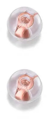 Troli Uzávěr na náušnice - 2 páry Silicone Rose Gold